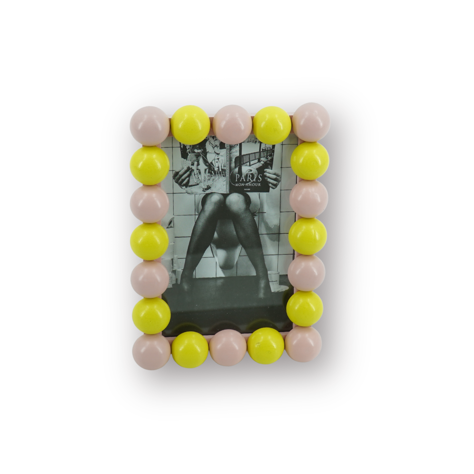Picture Frame - Bubbles - Light Pink/Yellow -18.5x13.5cm
