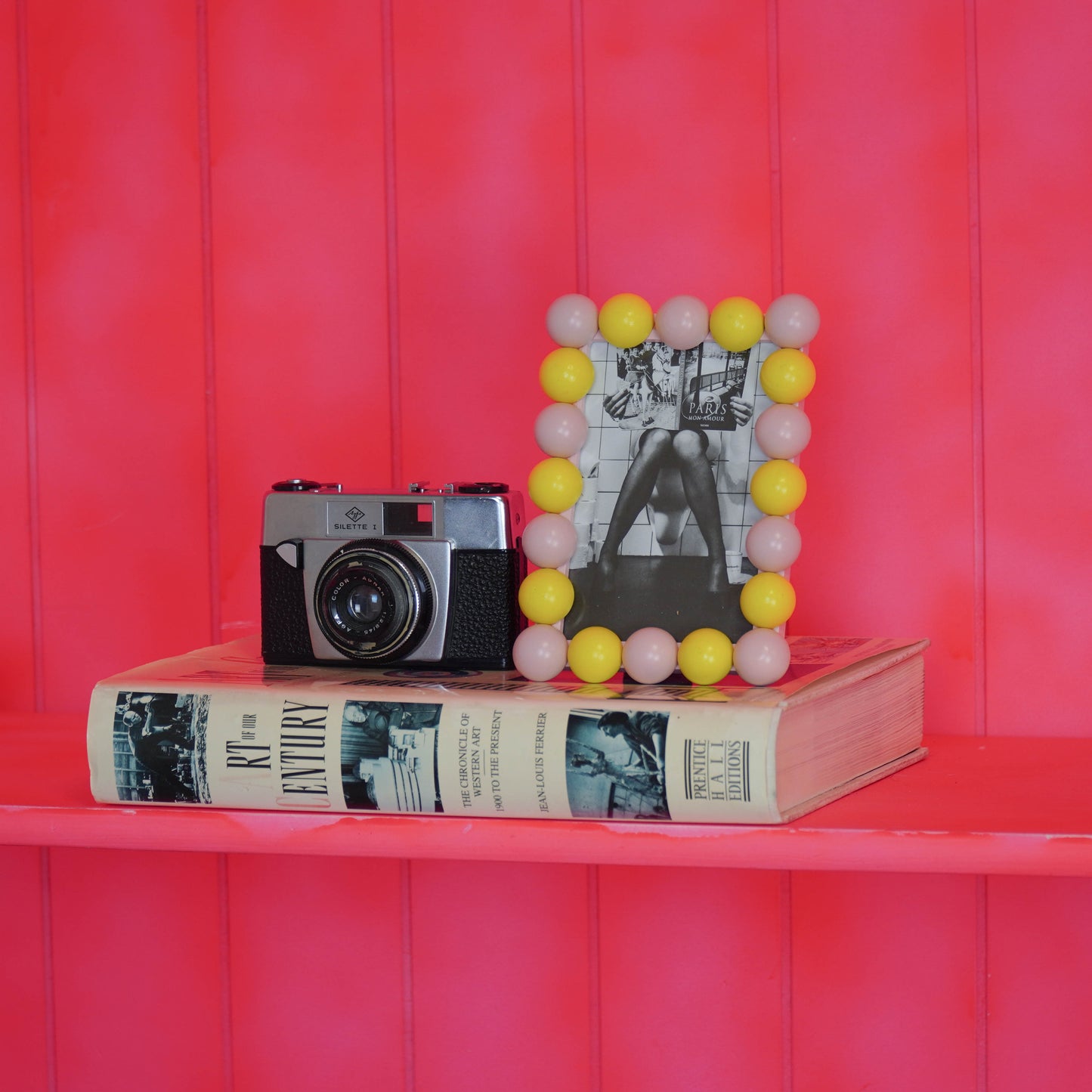 Picture Frame - Bubbles - Light Pink/Yellow -18.5x13.5cm