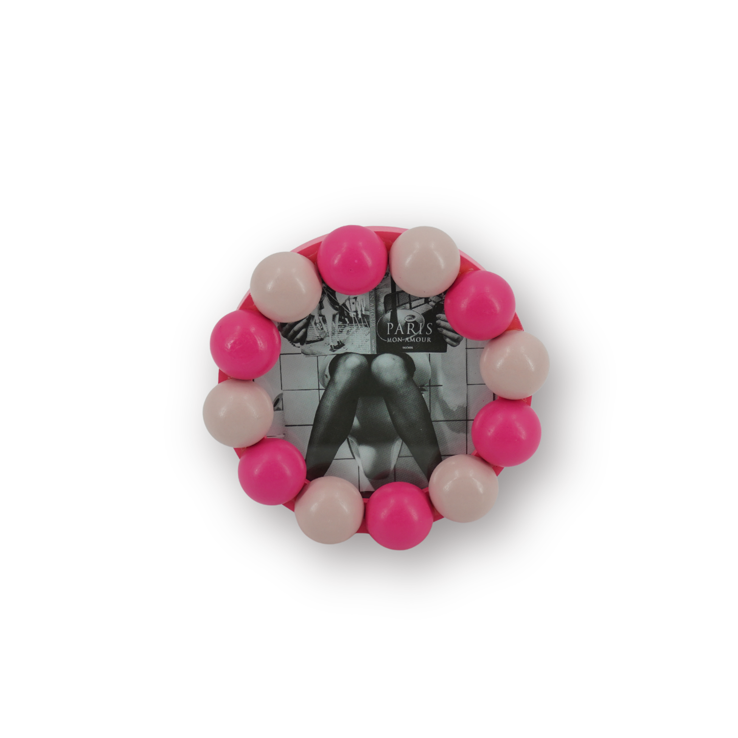 Picture Frame - Bubbles - Light/Neon Pink -14.5x14.5cm