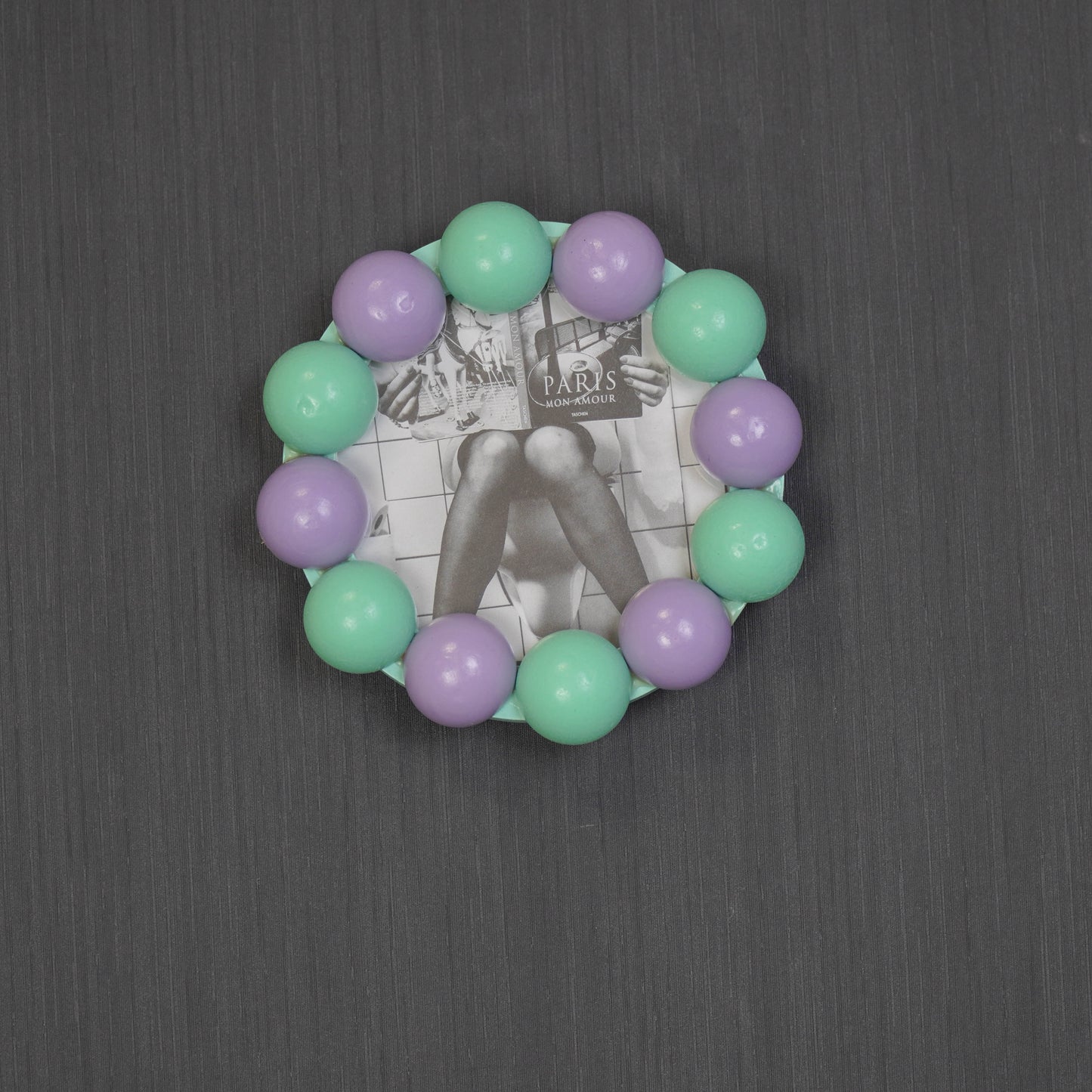 Picture Frame - Bubbles - Lilac/Mint -14.5x14.5cm