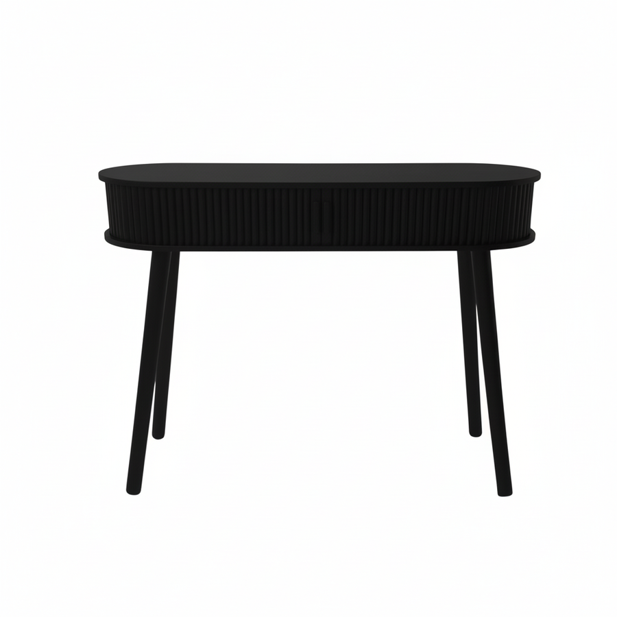 Side Table - Black  - MDF - 100x33x76cm