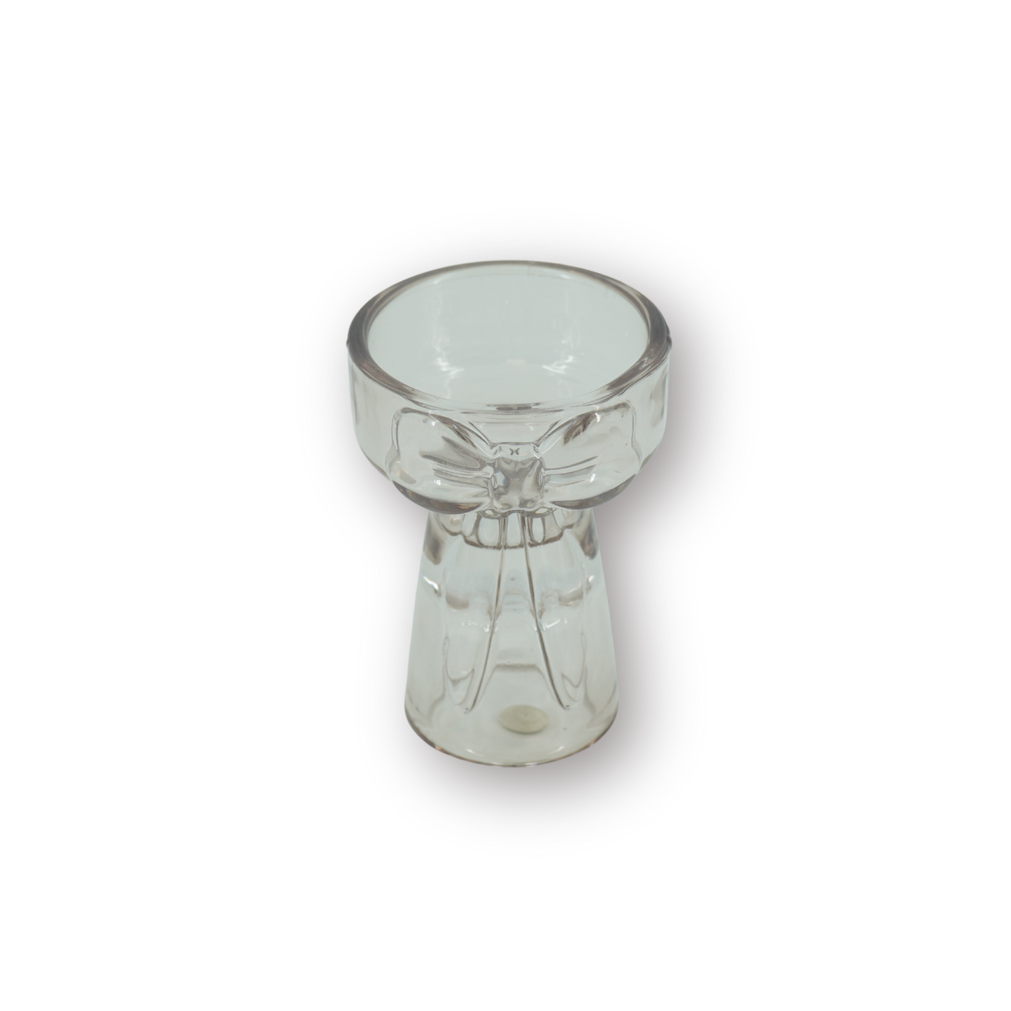 Candle- and Tealightholder Bow - Brown - 7,5x9,5cm