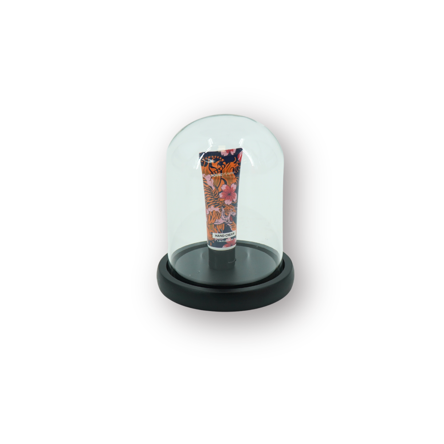 Bell Jar - Glass/Wood - Black - 11x11x15cm