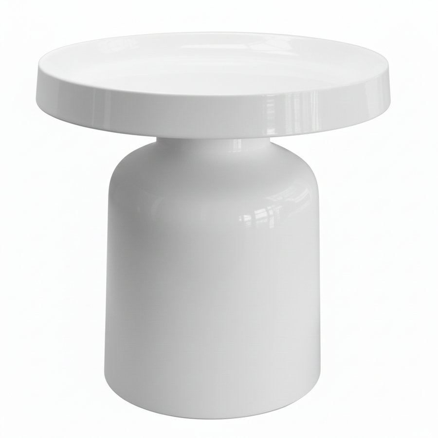 Side Table - Pawn - White - 43x42cm