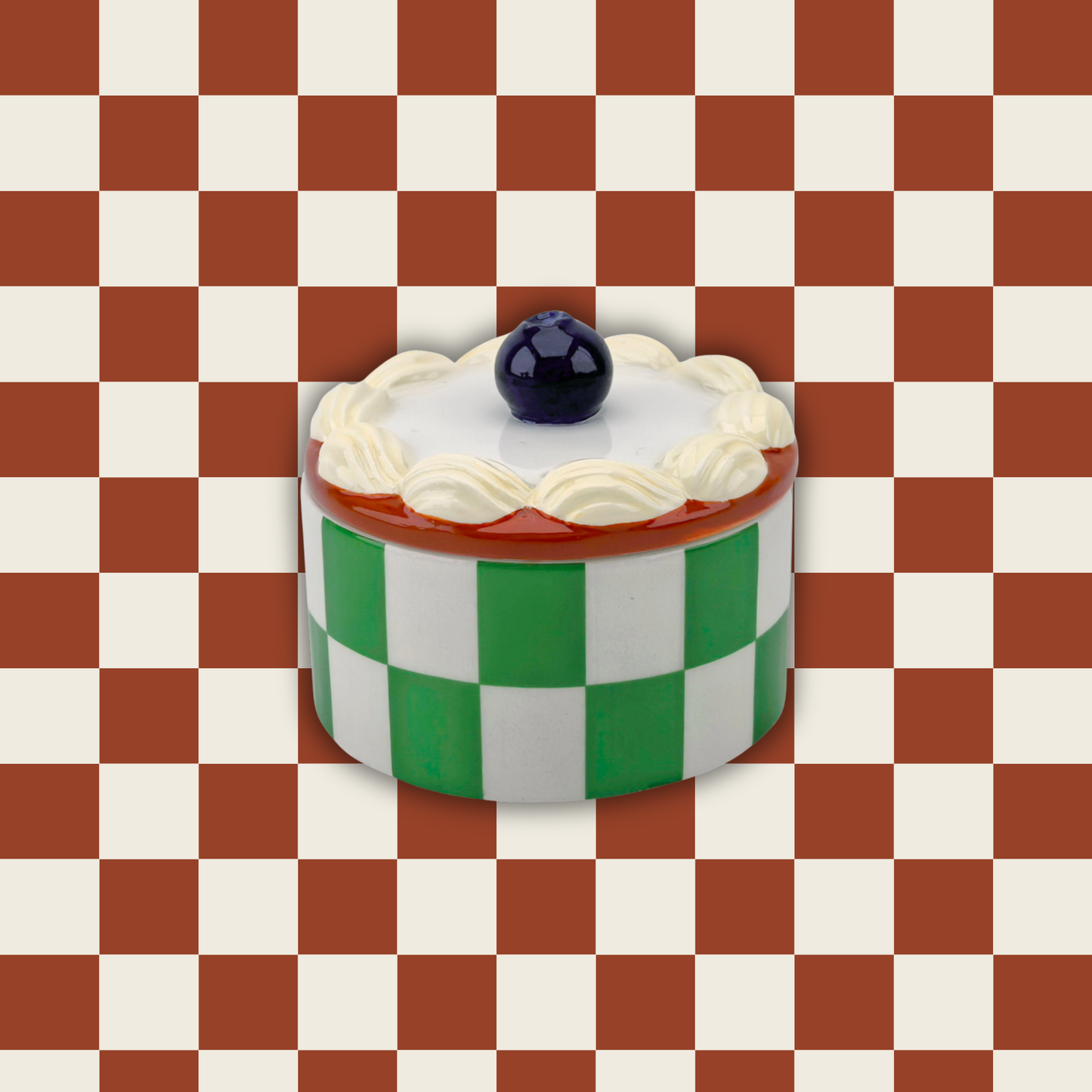 Storage jar - Tartlet Whipped Cream - Green - 9x9x7,5cm