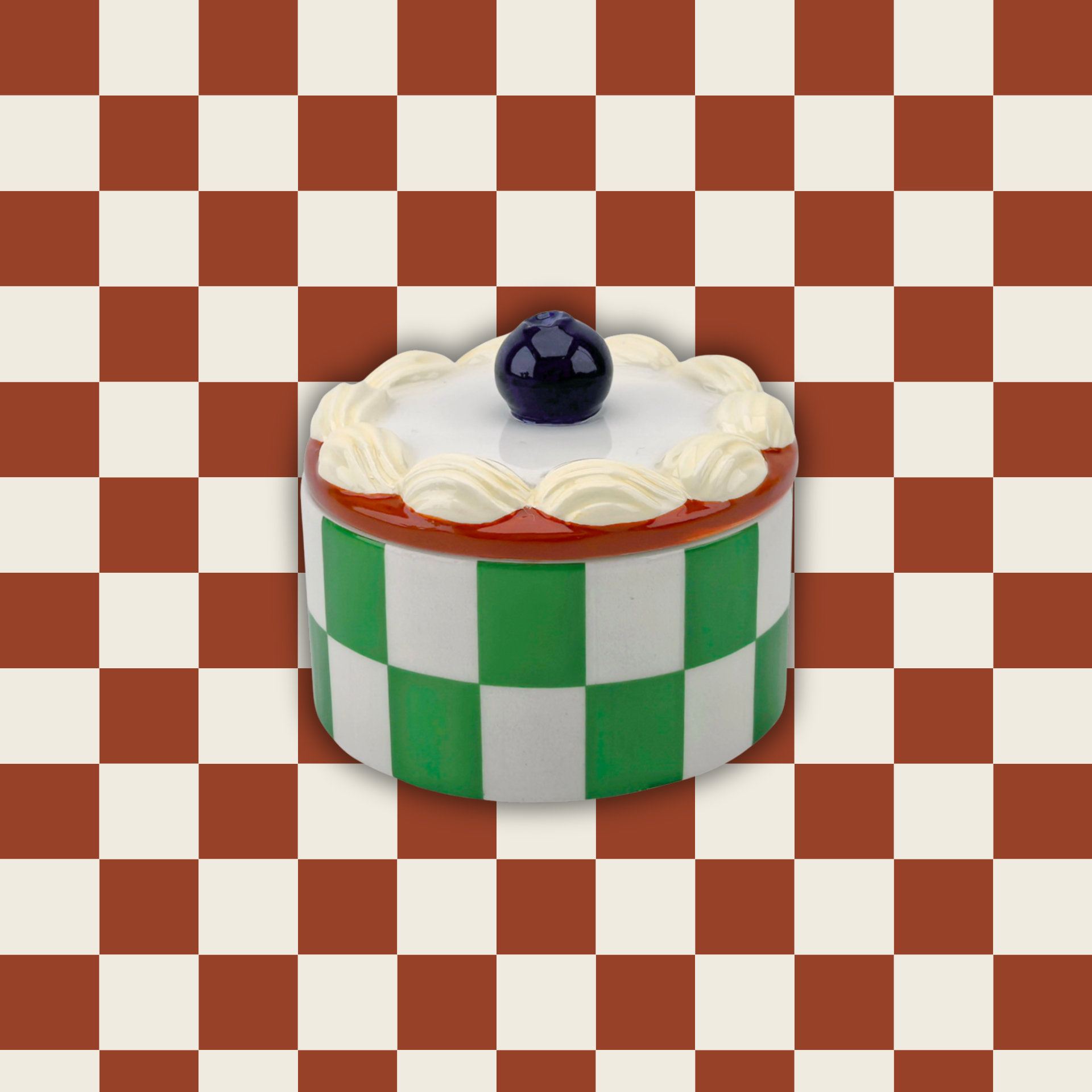 Storage jar - Tartlet Whipped Cream - Green - 9x9x7,5cm