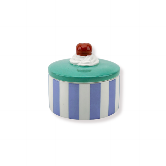 Storage jar - Tartlet Cherry - Blue/ Purple - 9x9x7,5cm