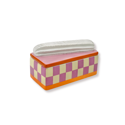 Storage jar - Tompouche - Pink/Orange - 14x6x6cm