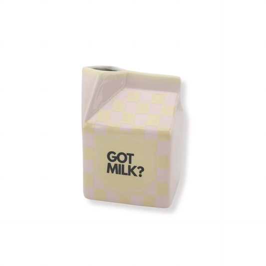 Flower Vase - Got Milk - Pink/Yellow - 10,5x9x13,5cm