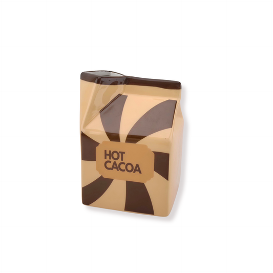 Flower Vase - Hot Cocao - Brown/Caramel - 10,5x9x13,5cm