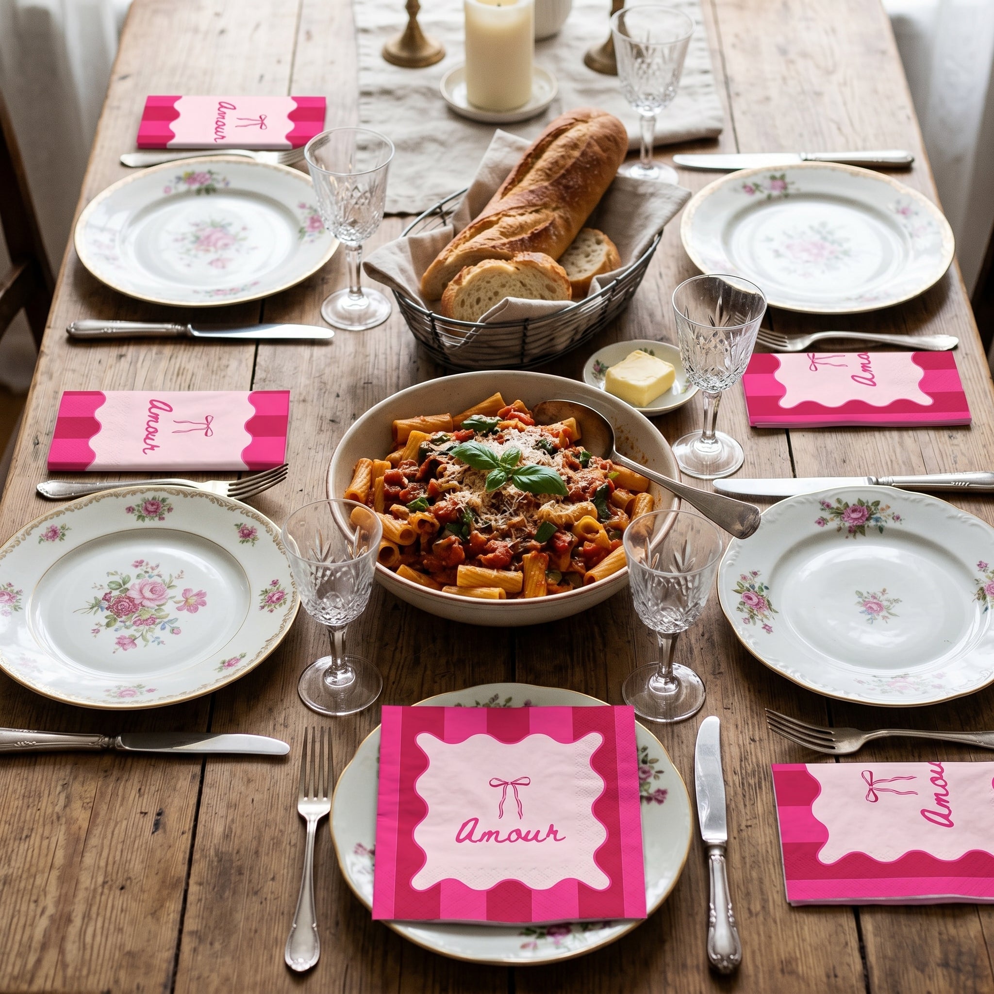 Paper Napkins “Amour” FSC – 3-Ply – 33x33 cm (20 Pcs)