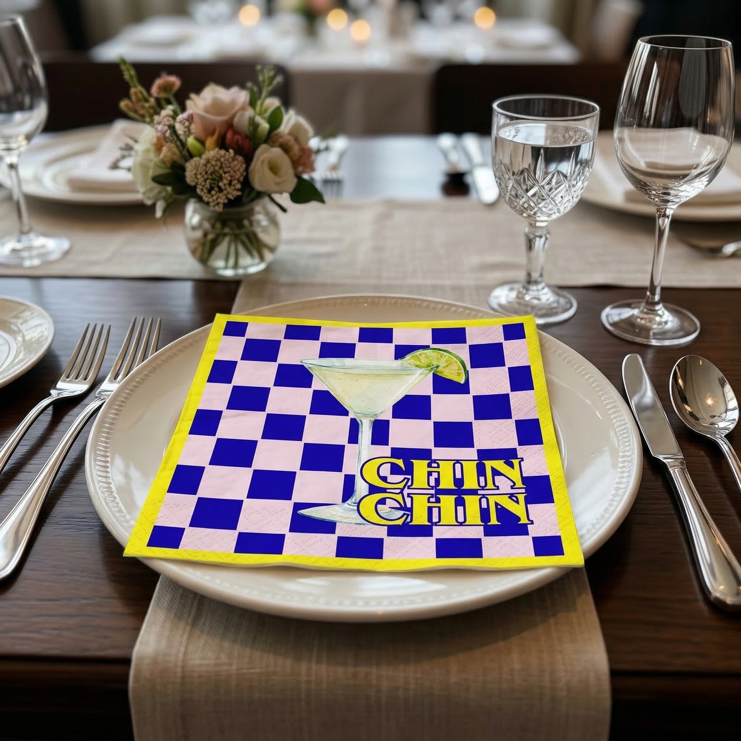 Paper Napkins “Chin Chin” FSC – 3-Ply – 33x33 cm (20 Pcs)