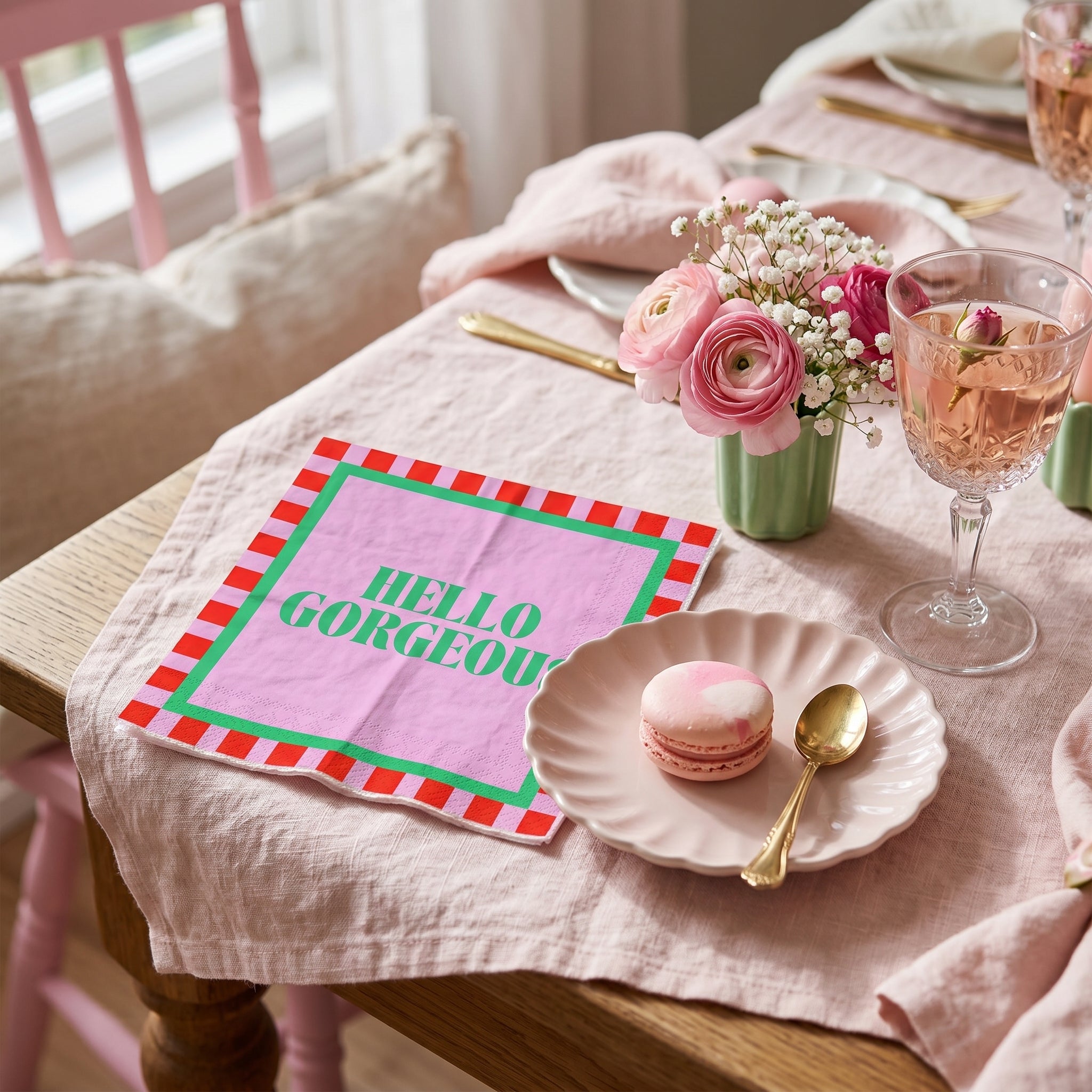 Paper Napkins “Hello Gorgeous” FSC – 3-Ply – 33x33 cm (20 Pc