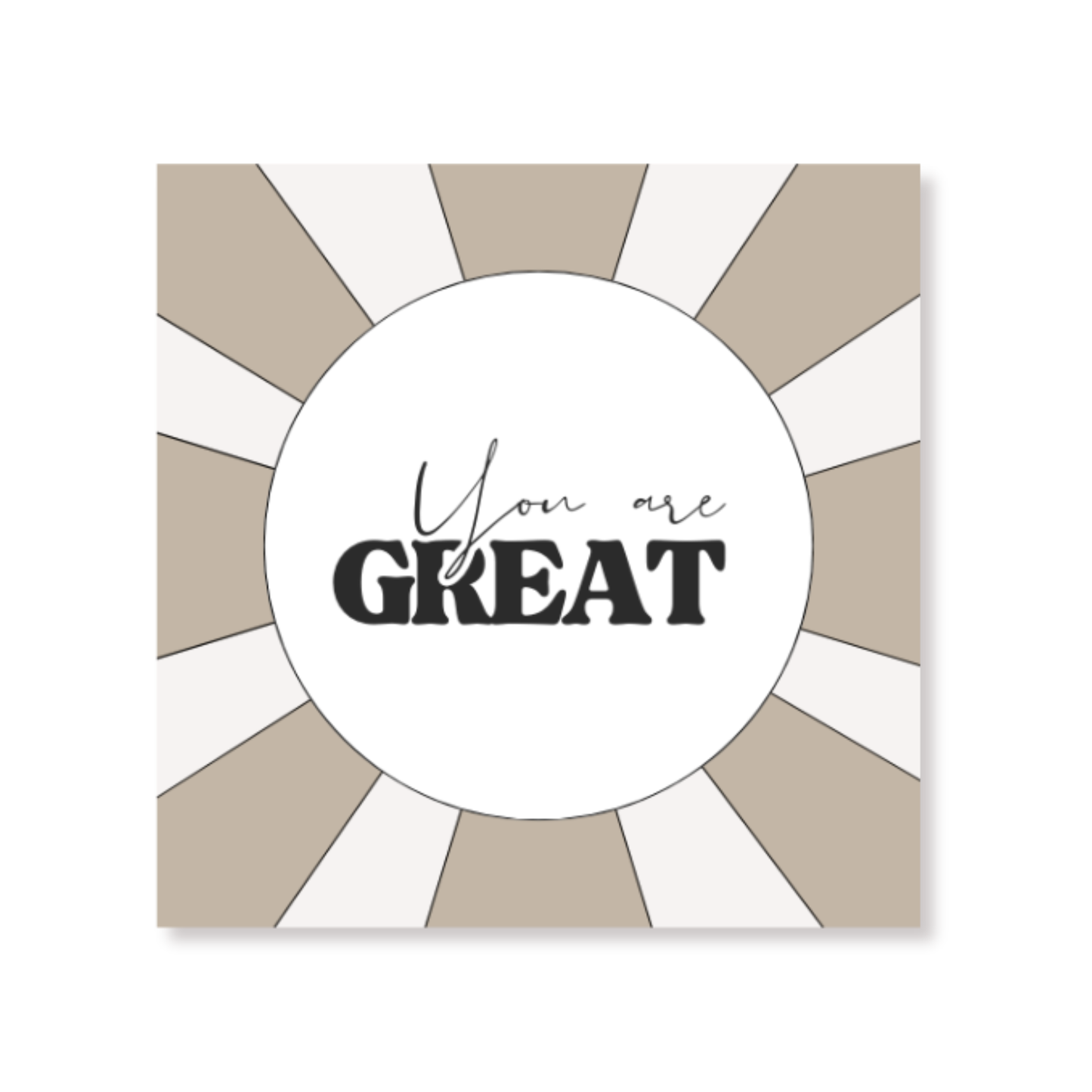 Paper Napkins “You are great” FSC – 3-Ply – 33x33 cm (20 Pcs