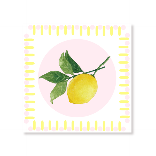 Paper Napkins Lemon FSC – 3-Ply – 33x33 cm (20 Pcs)