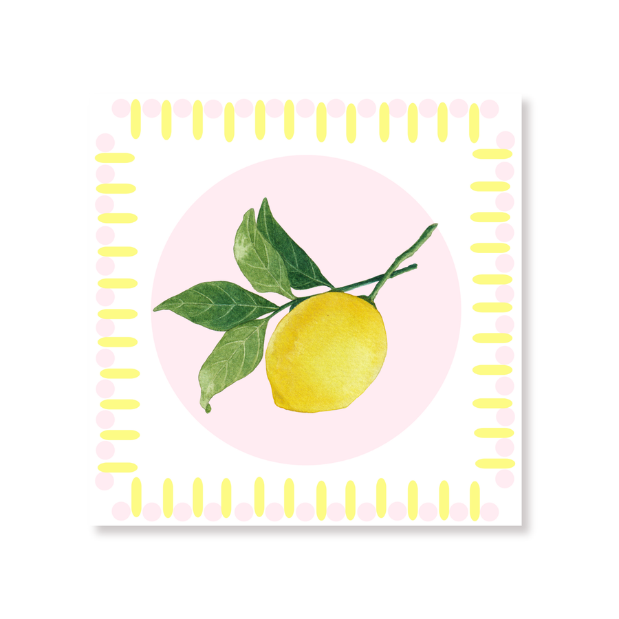 Paper Napkins Lemon FSC – 3-Ply – 33x33 cm (20 Pcs)