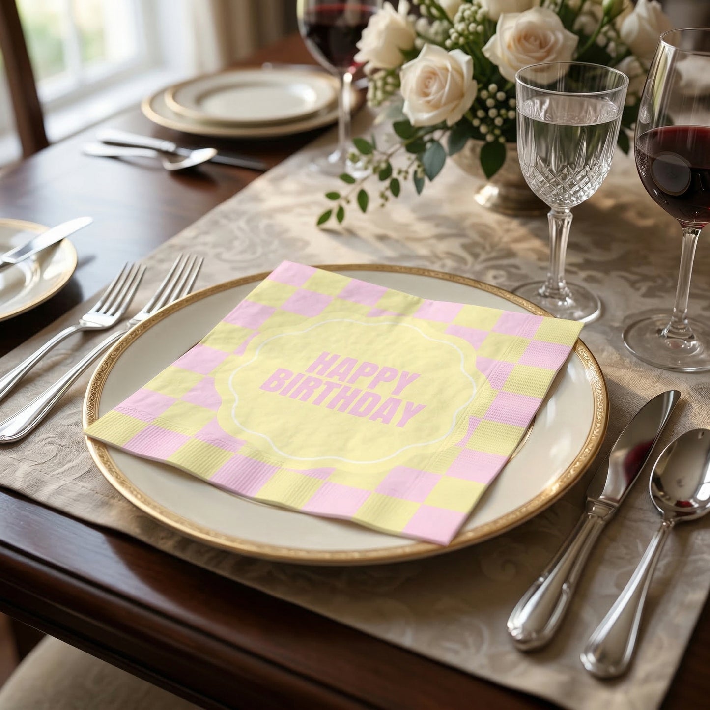 Paper Napkins “Happy Birthday” FSC – 3-Ply – 33x33 cm (20 Pc
