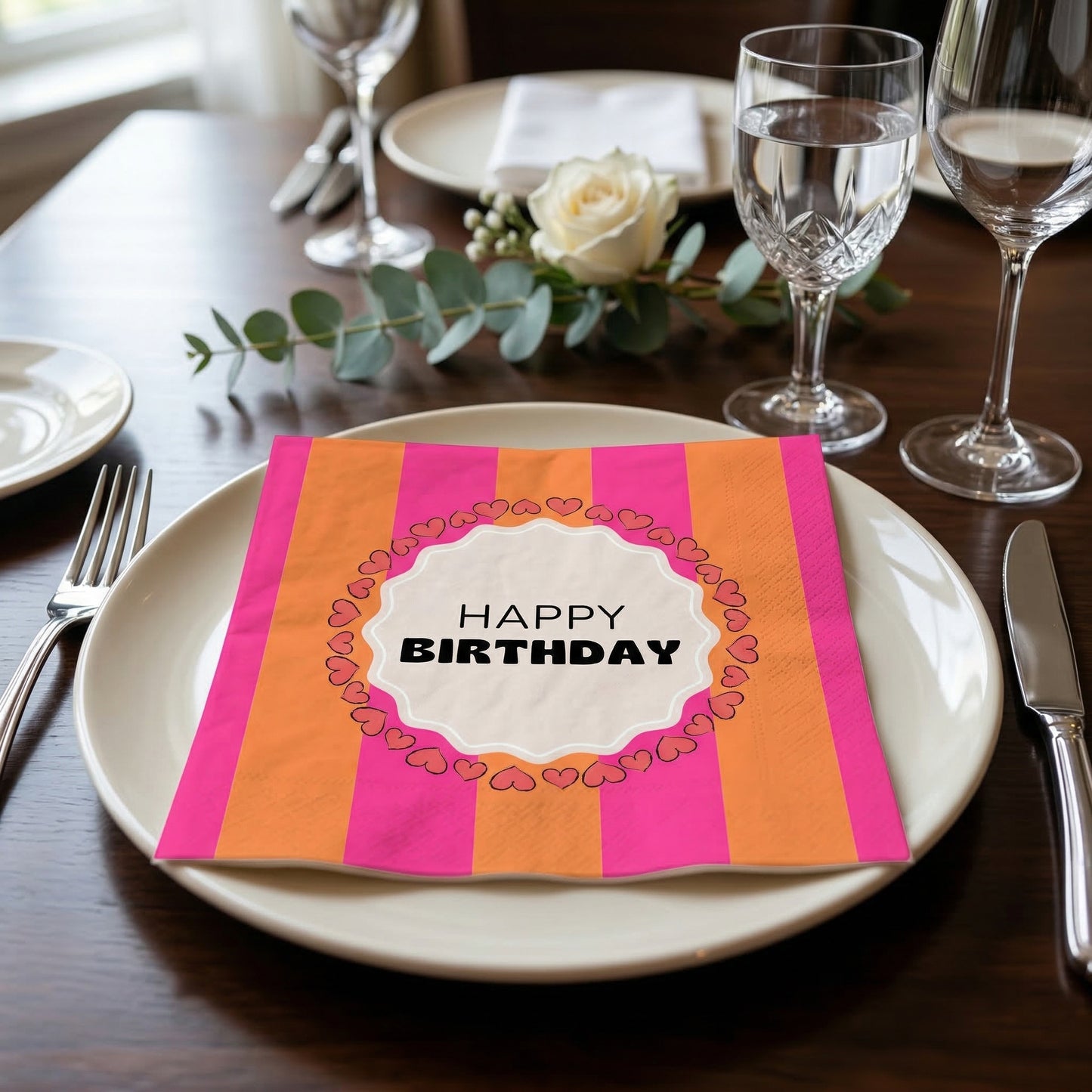 Paper Napkins “Happy Birthday” FSC – 3-Ply – 33x33 cm (20 Pc