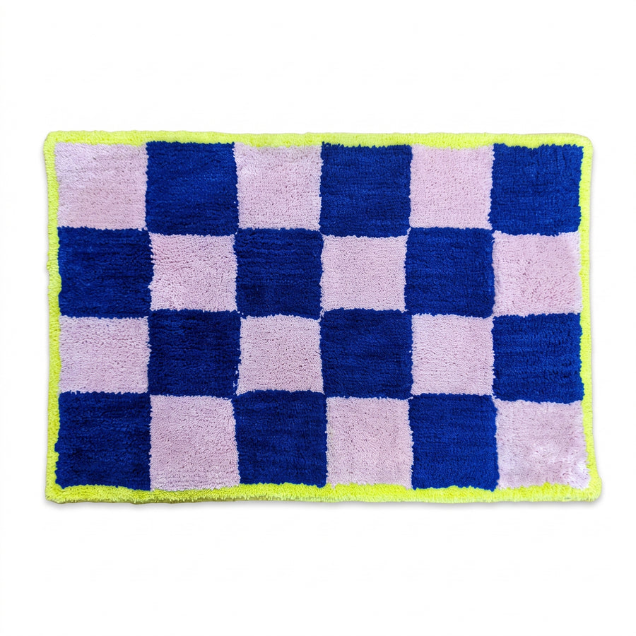 Bathmat - Blocks - Pink/ Blue/ Yellow - 80x50x1 cm