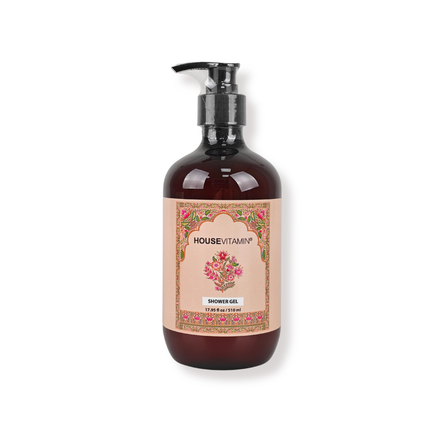 Shower Gel - Vegan Shower Gel Pump Bottle - Amber - 510ml