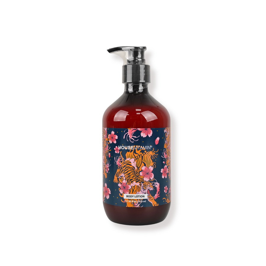 Body Lotion - Vegan Body Lotion Pump Bottle - Wood & Sage - 510ml