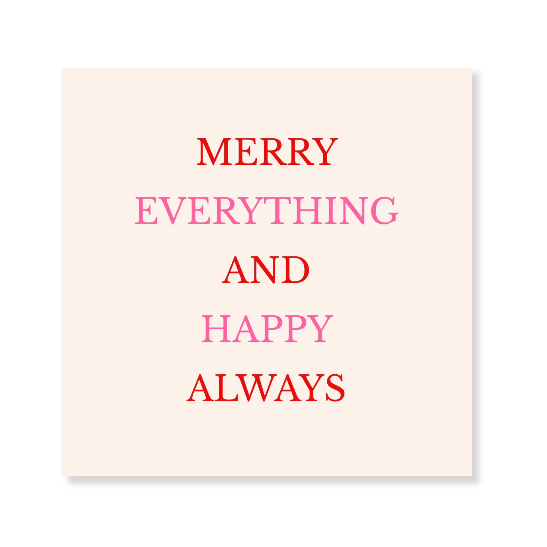 Paper Napkins “Merry always Happy” – FSC – 3-Ply – 33x33 cm