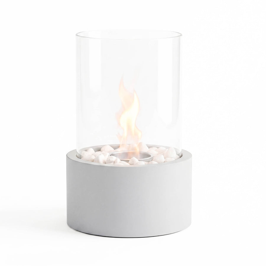 Table Fireplace - Round -Cool Grey - 18x18x26,5cm