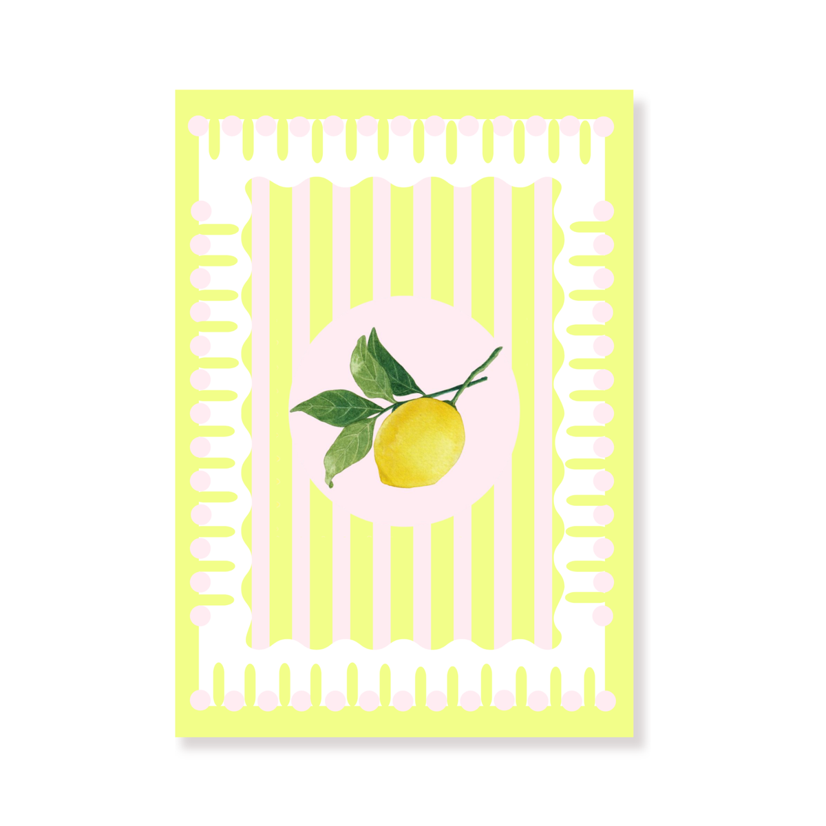 Postcard - Lemon - Paper - Set of 5 - A6