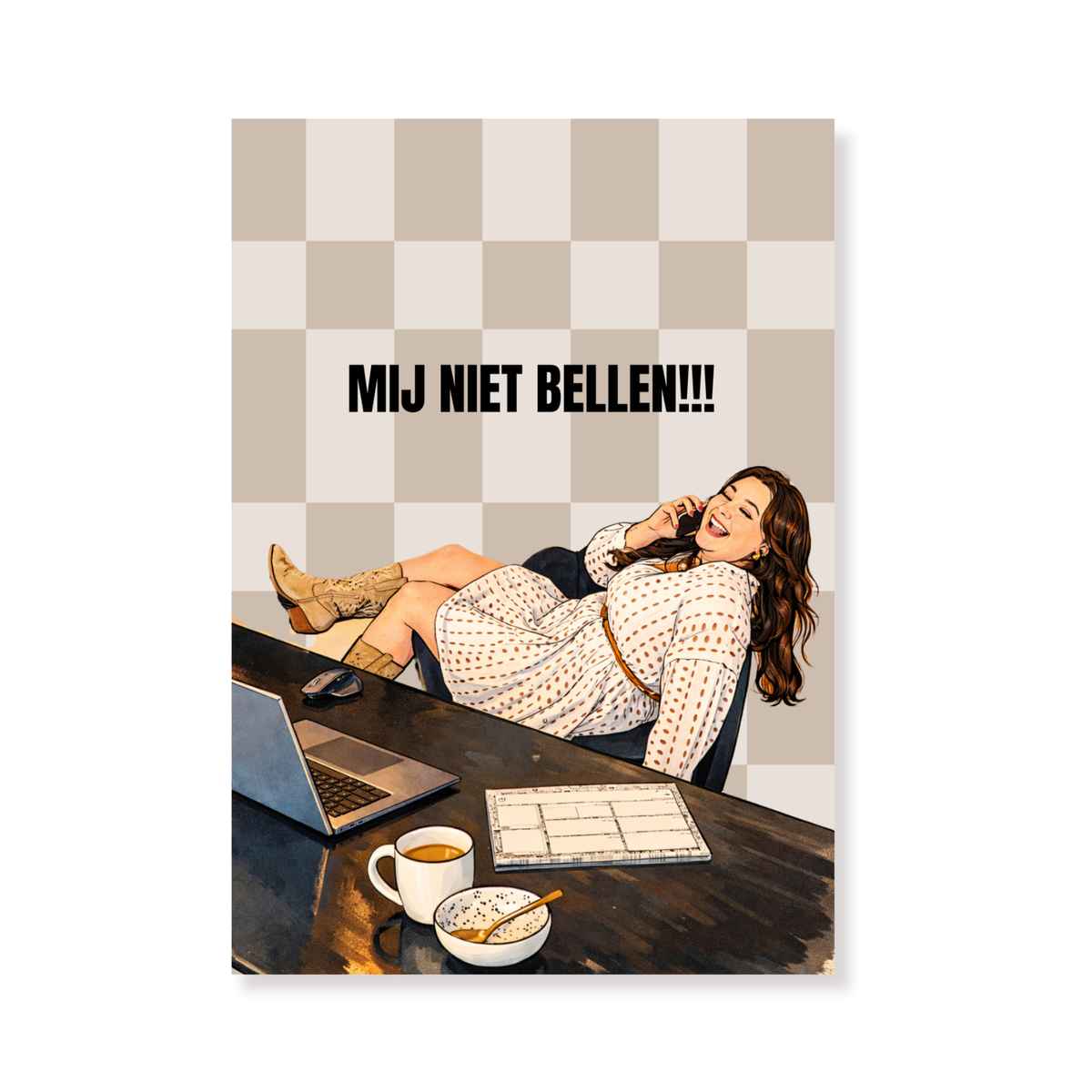Postcard - Mij niet bellen - Paper - Set of 5 - A6