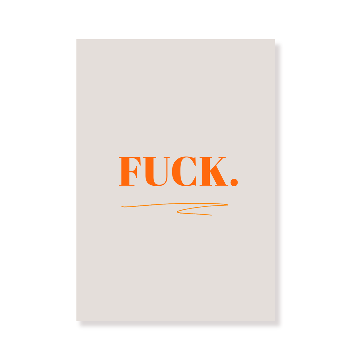 Postcard - Fuck - Paper - Set of 5 - A6
