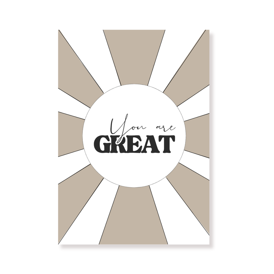 Postcard - You are Great - Paper - Set of 5 - A6