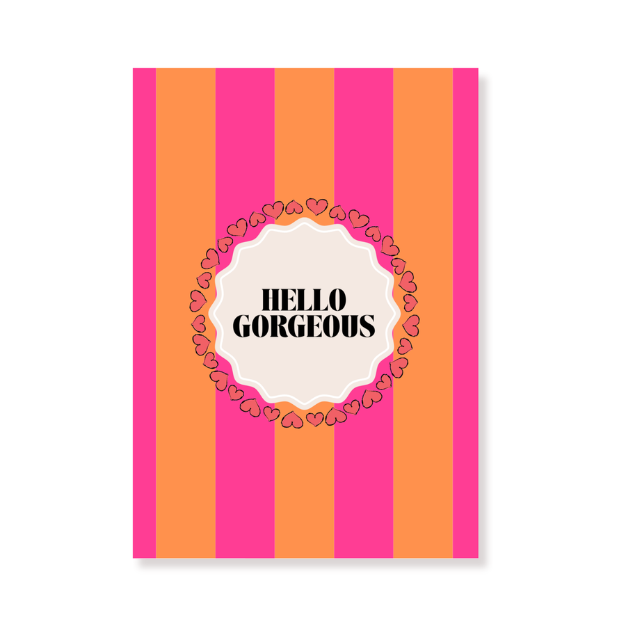 Postcard - Hello Gorgeous - Paper - Set of 5 - A6