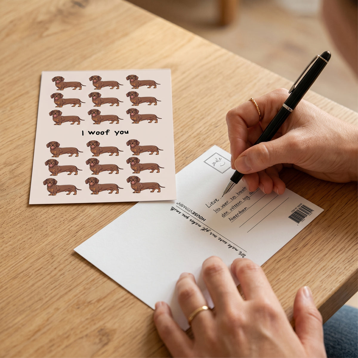 Postcard - I woof you - Paper - Set of 5 - A6