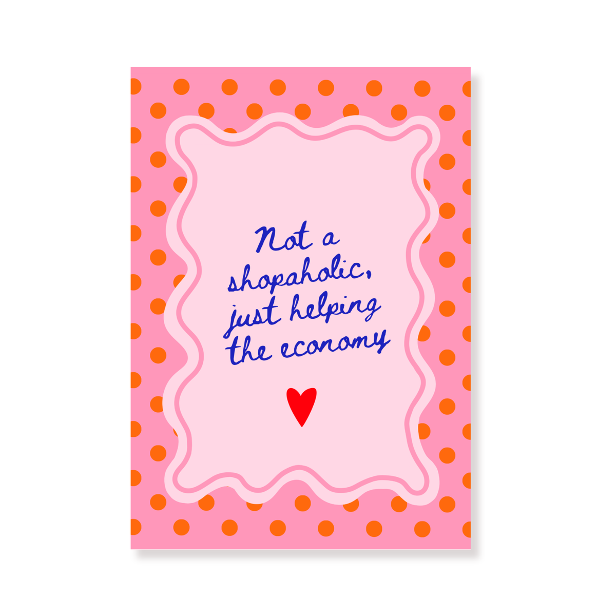 Postcard - Not a Shopaholic - Paper - Set of 5 - A6