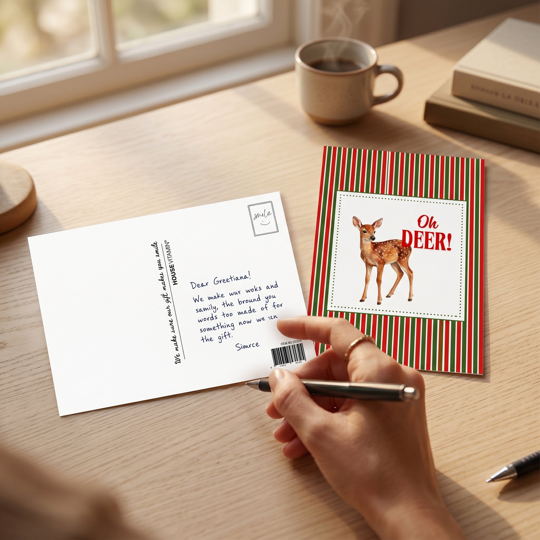 Postcard - Oh deer - Paper - Set of 5 - A6