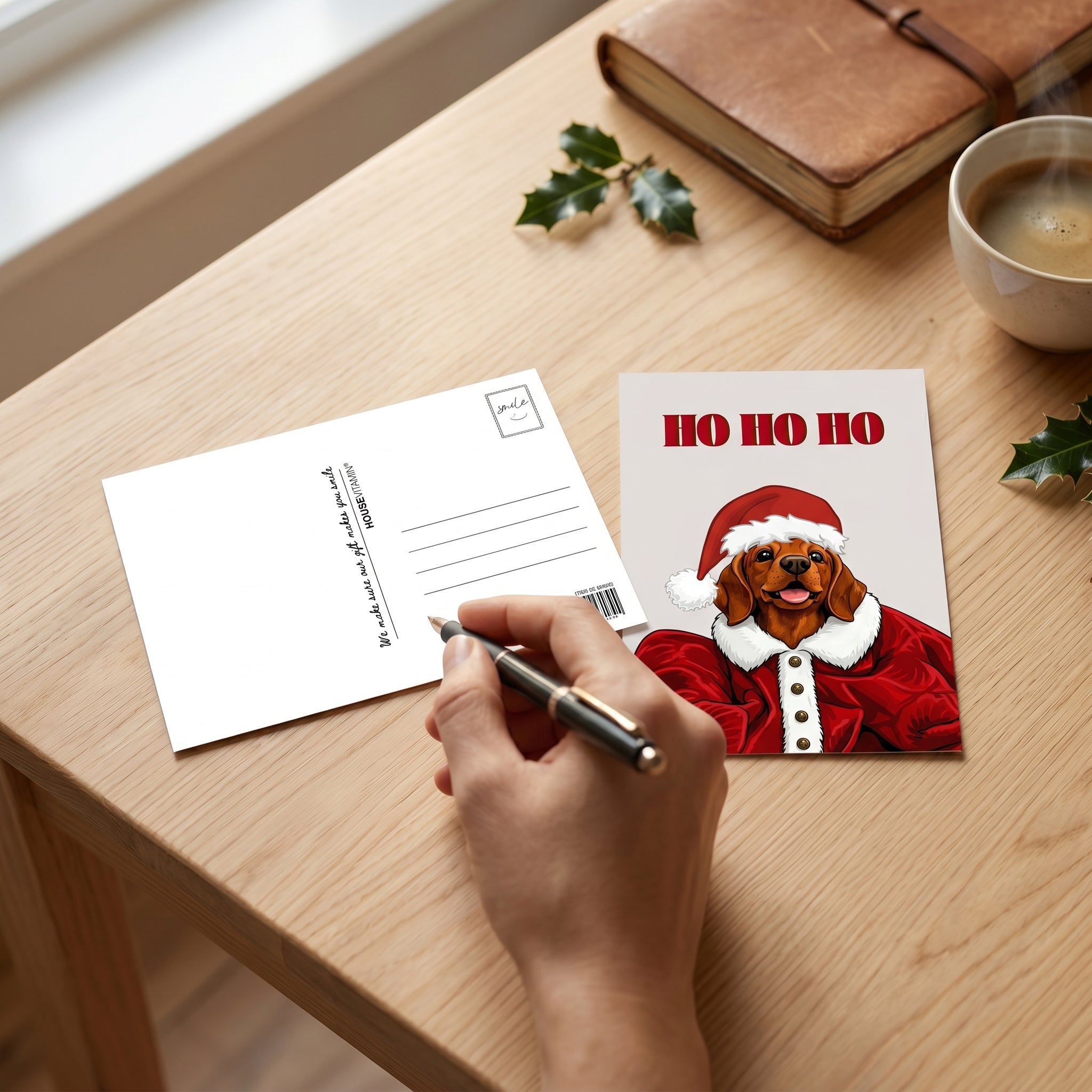 Postcard - Ho Ho Ho - Paper - Set of 5 - A6