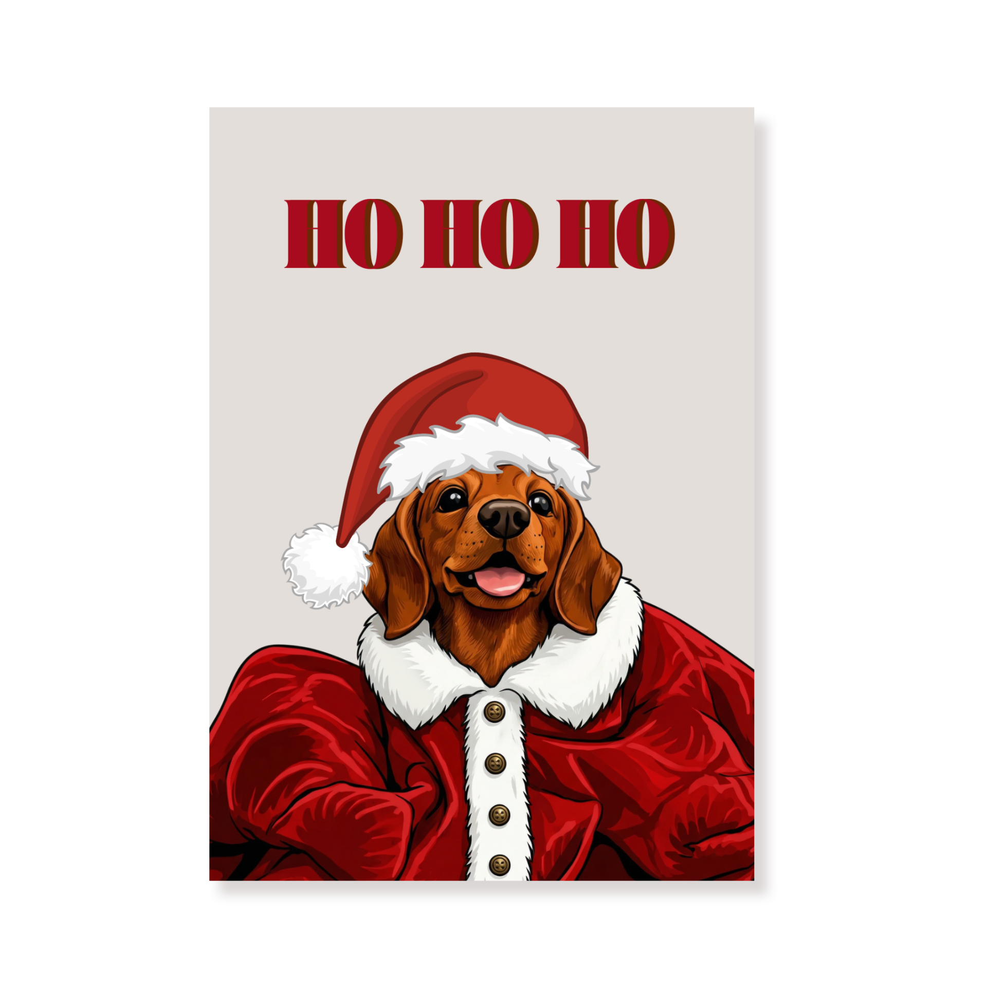 Postcard - Ho Ho Ho - Paper - Set of 5 - A6