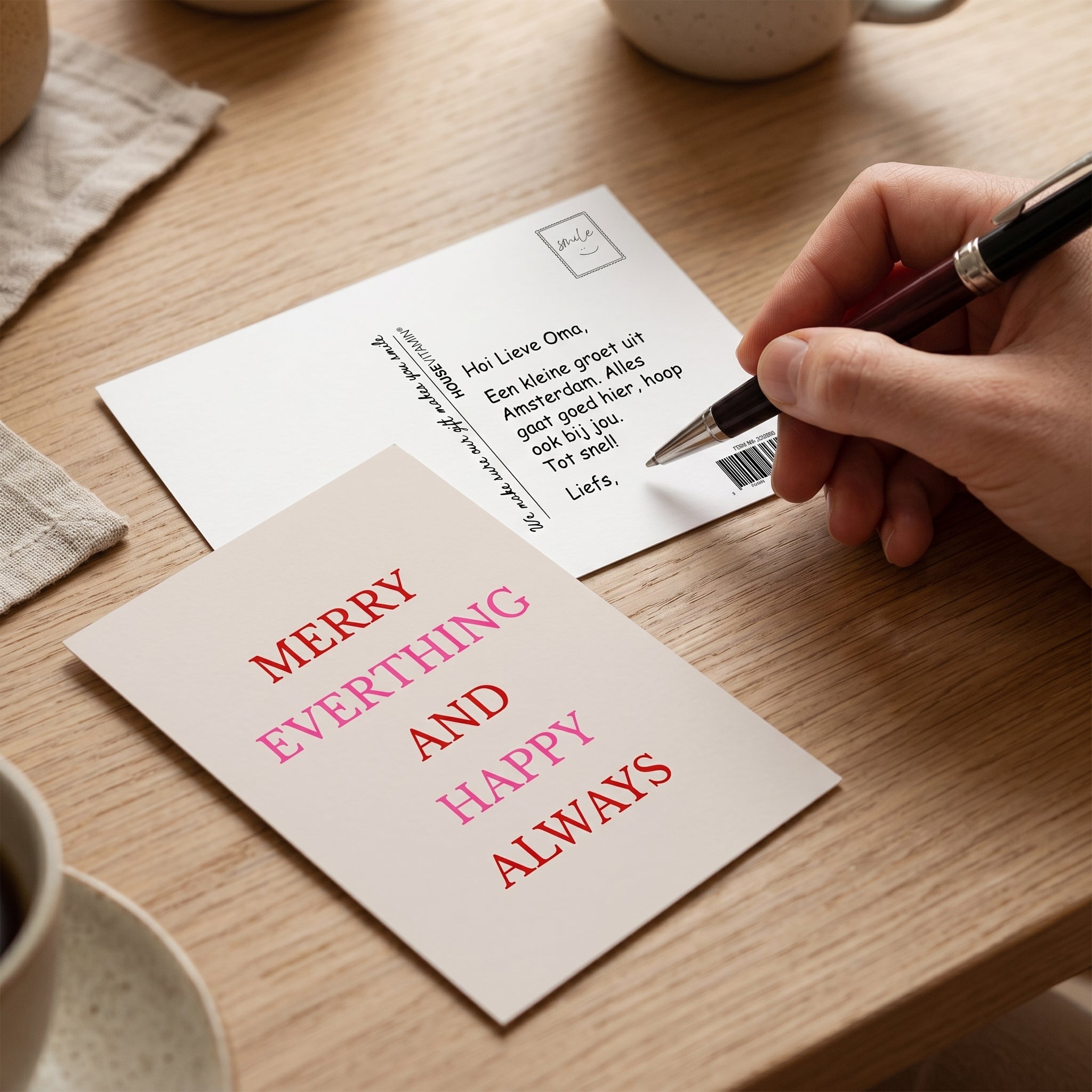 Postcard - Happy Always - Paper - Set of 5 - A6
