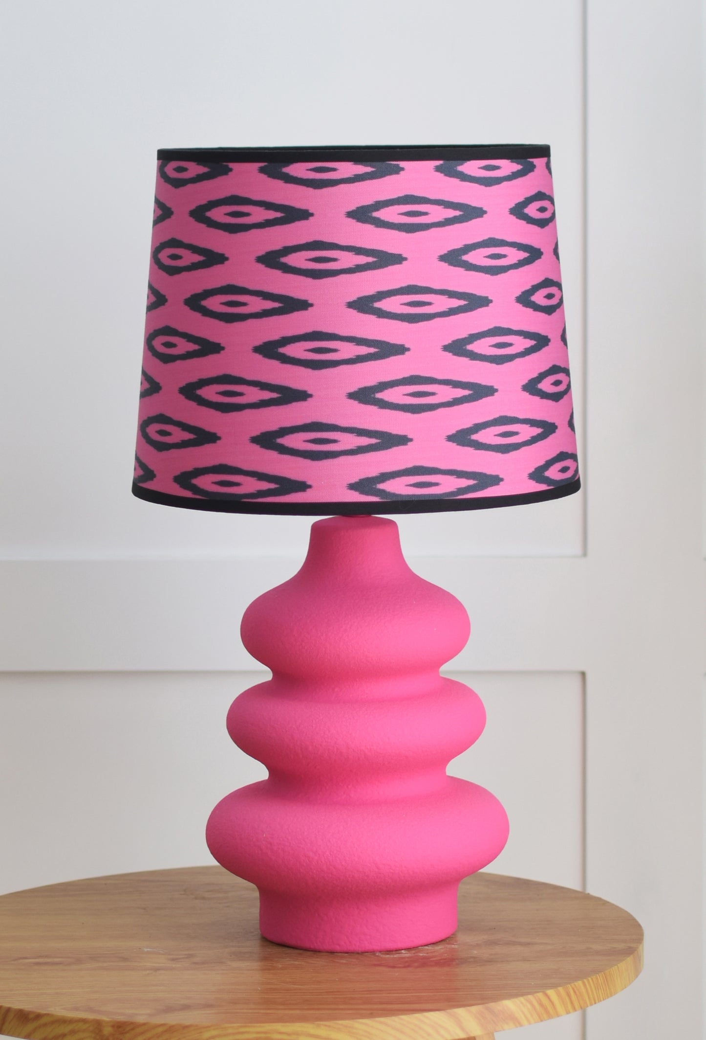 Table Lamp - Flow - Ceramics - Neon Pink - E27 - 20x20x27cm