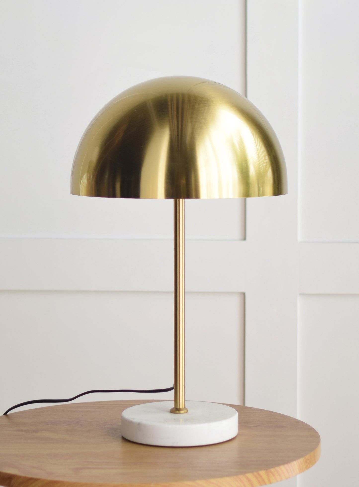 Table Lamp - Mushroom - Metal/Marble - Gold -E27 -15x45x55cm