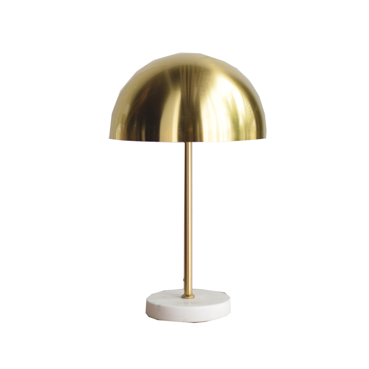 Table Lamp - Mushroom - Metal/Marble - Gold -E27 -15x45x55cm