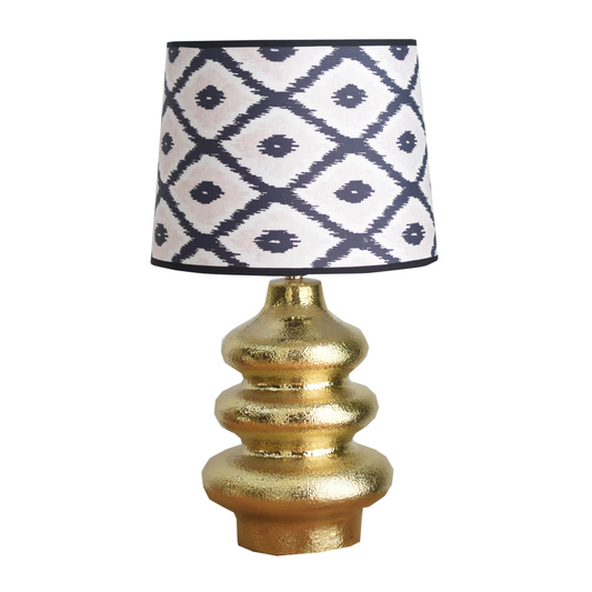 Table Lamp - Flow - Ceramics - Gold - E27 - 20x20x27cm