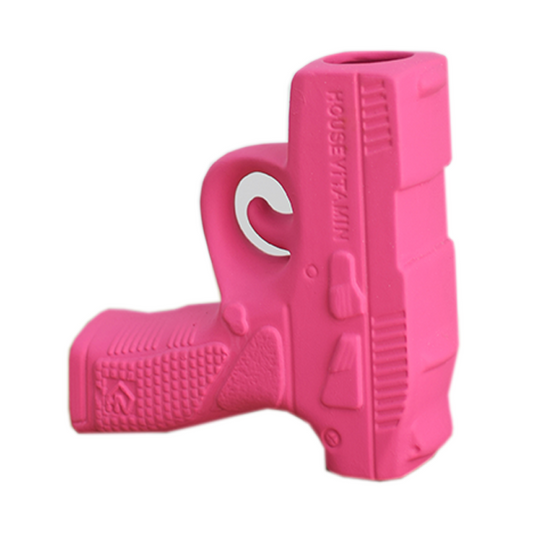 Vase - Gun - Ceramics - Neon Pink - 12x5x12cm