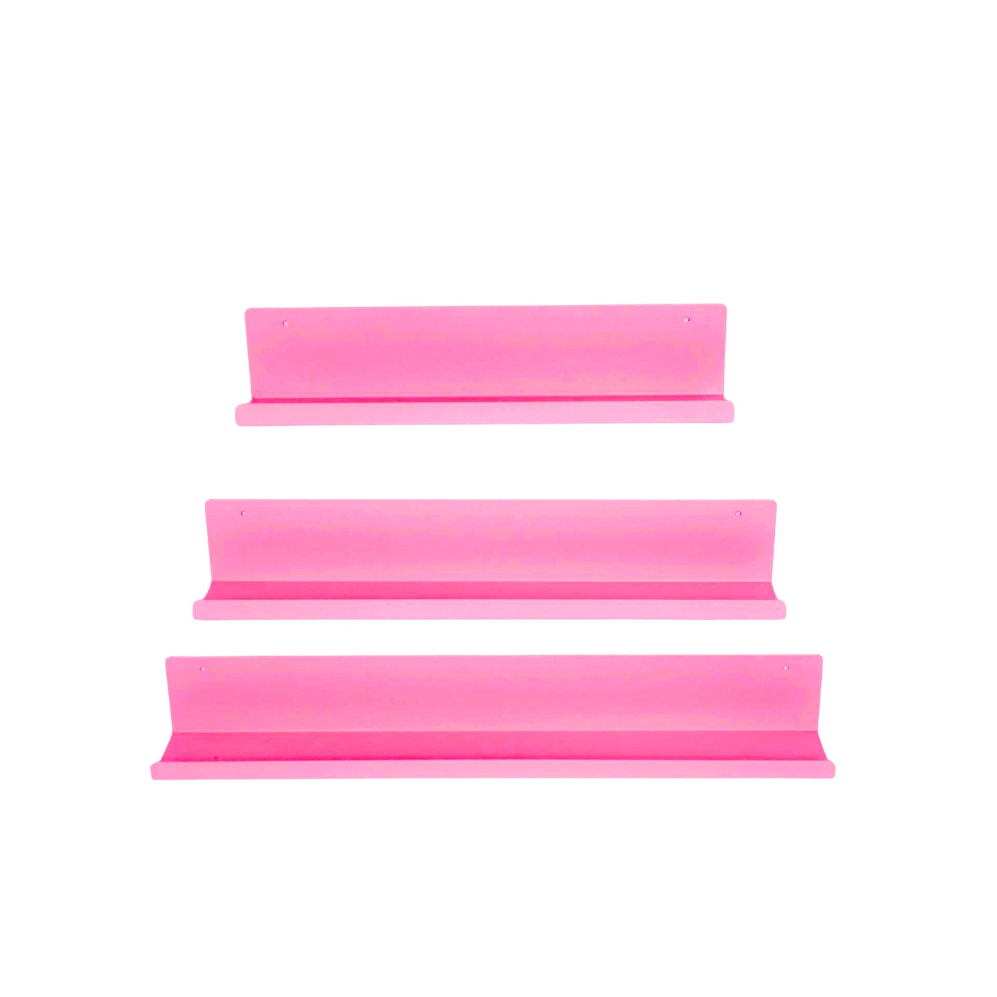 Wall shelfs - Metal - Pink - S3 - 8x8x40|50|60cm