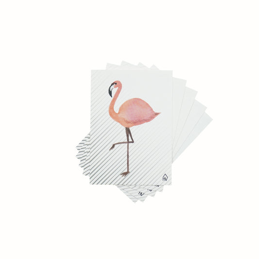 Housevitamin Postcard Flamingo - Set of 5 - A6