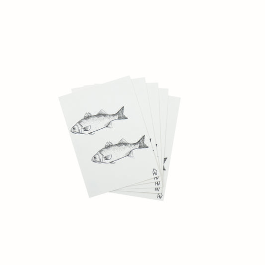 Housevitamin Postcard Fish - Set of 5 - A6