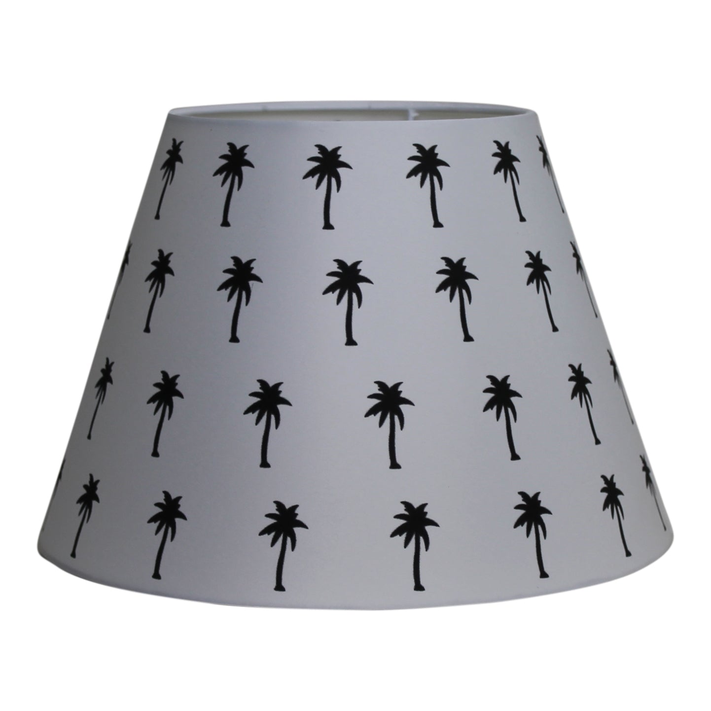 HV Lampshade palm trees 17x30x20cm - Black/White