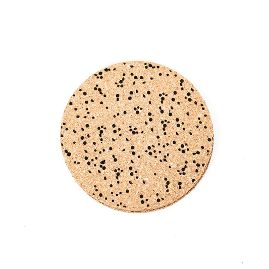 Housevitamin Cork Coaster Dots - Set of 6 - 10x10cm