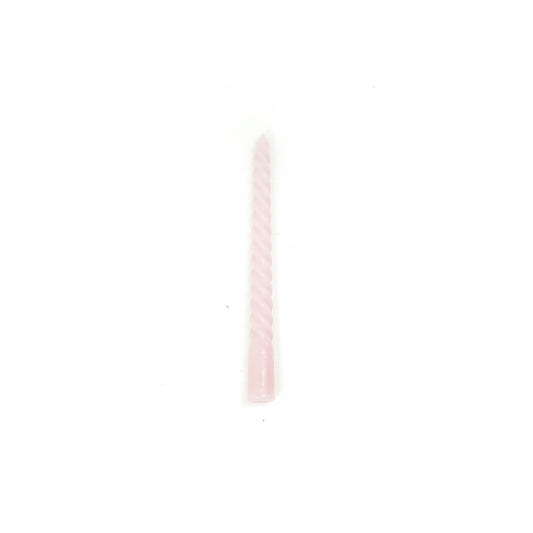 HV Twisted Candles 4 pcs - Pink - 2x20cm