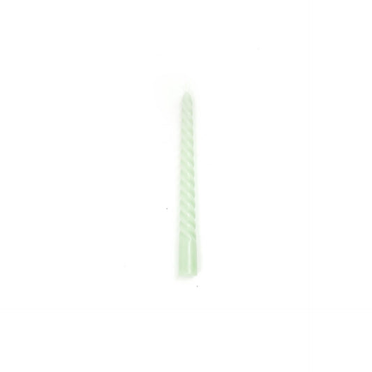 HV Twisted Candles 4 pcs - Light Green - 2x20cm
